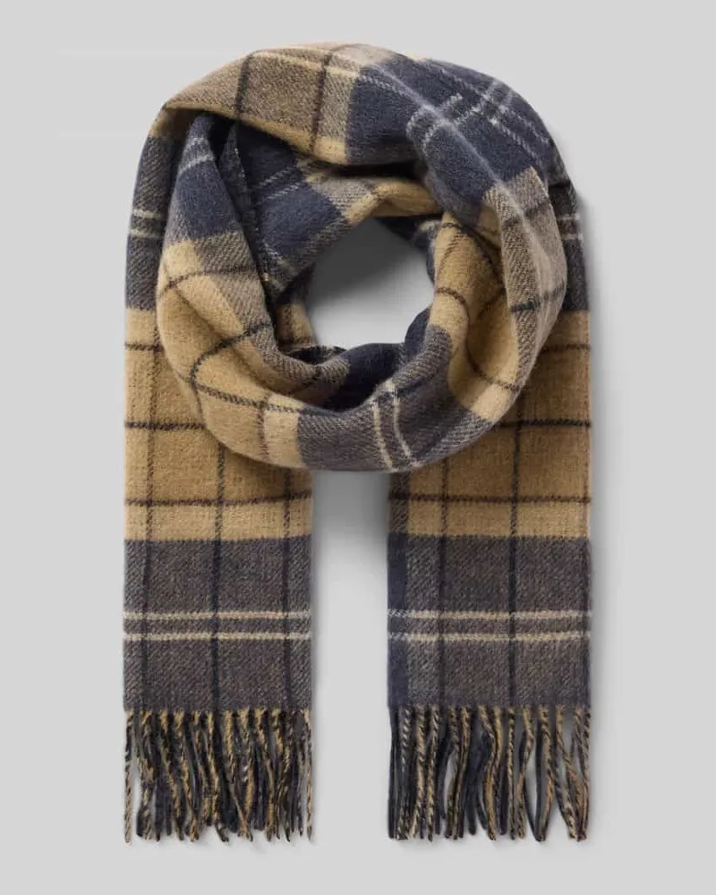 Barbour Schal mit Fransenabschluss Beige