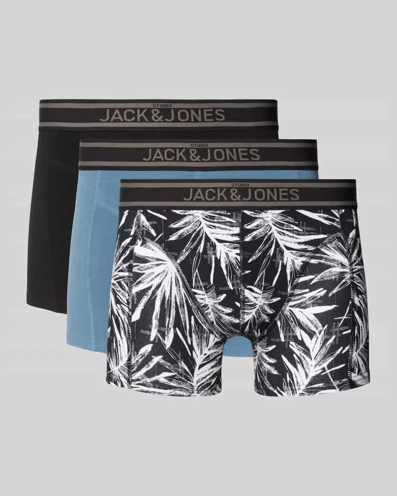 Jack & Jones Trunks mit elastischem Label-Bund Modell 'RICHARD' im 3er-Pack 