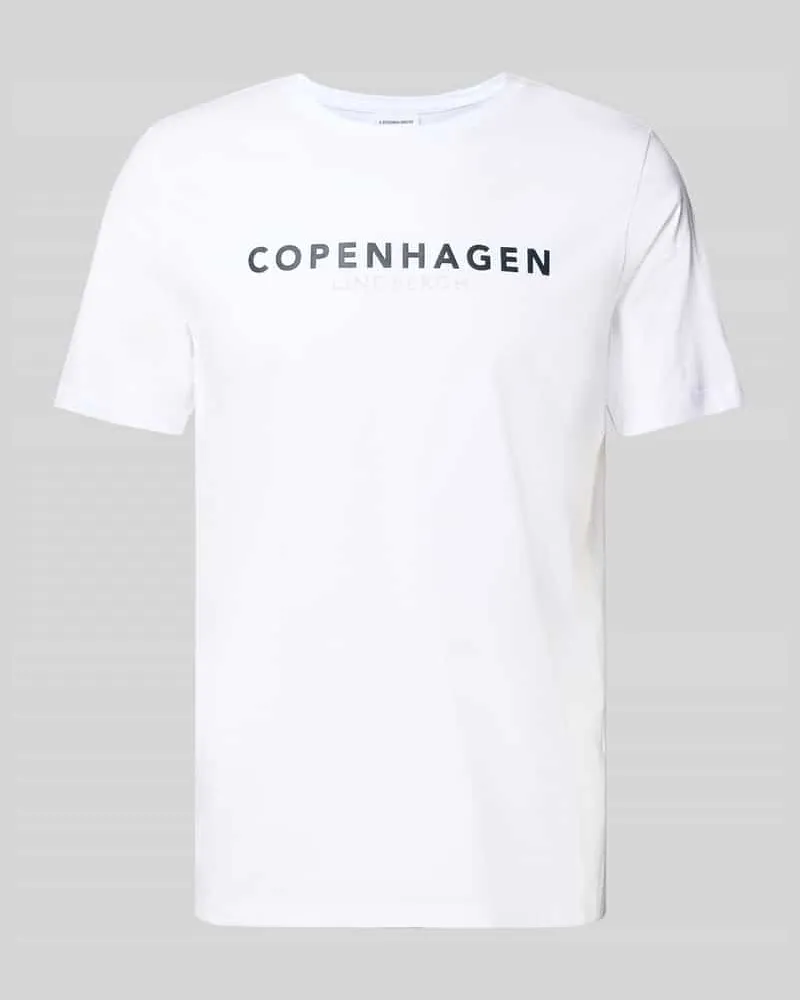 Lindbergh T-Shirt mit Label-Print Modell 'Copenhagen 