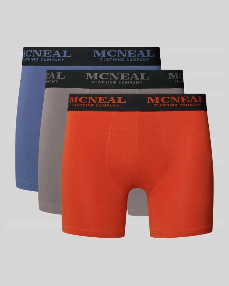 McNeal Trunks mit elastischem Bund im 3er-Pack Metallic