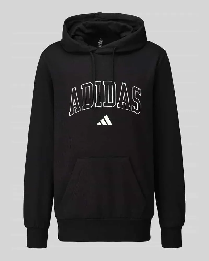 adidas Hoodie mit Logo-Schriftzug Modell 'M COLLEGIATE HD Black