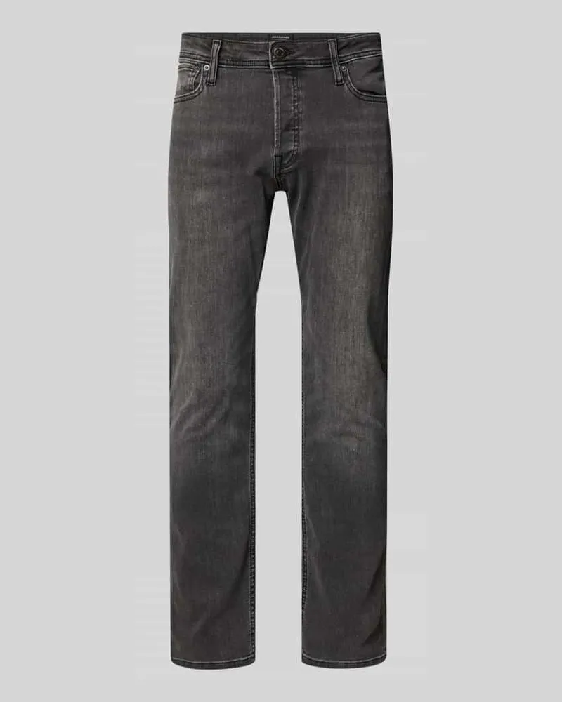 Jack & Jones Slim Fit Jeans im 5-Pocket-Design Modell 'Glenn 