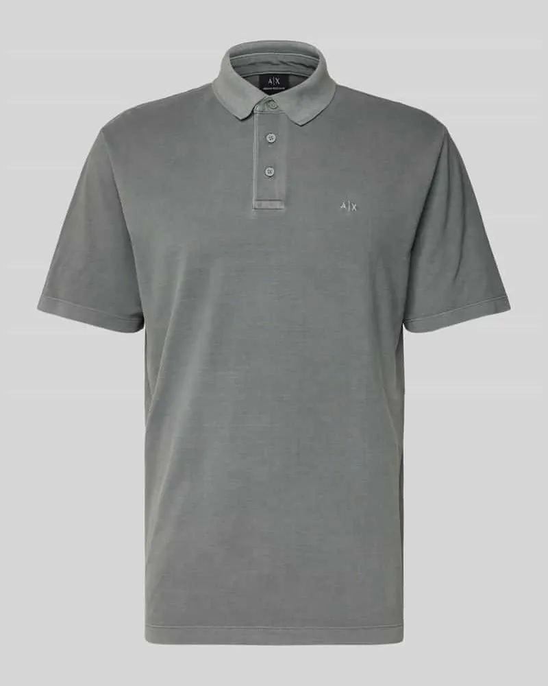 Armani Exchange Poloshirt mit kurzer Knopfleiste 