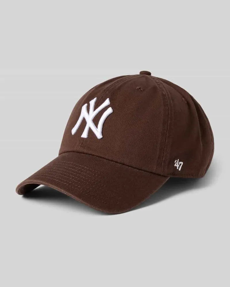 '47 Basecap aus reiner Baumwolle Modell 'NEYYAN Dunkelbraun