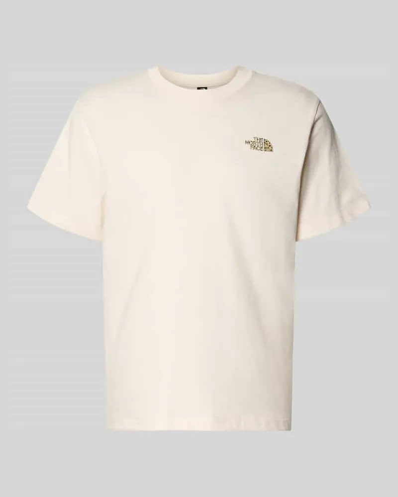 The North Face Relaxed Fit T-Shirt aus reiner Baumwolle Offwhite