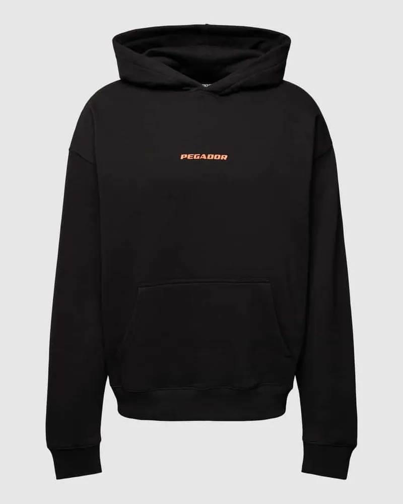 PEGADOR Oversized Hoodie mit Label-Print Modell 'COLNE 