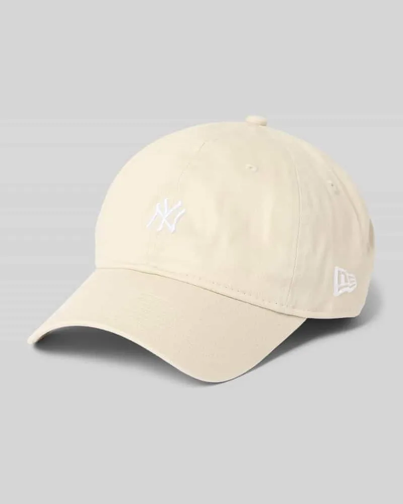 New Era Basecap aus Baumwolle mit Stitching Stein