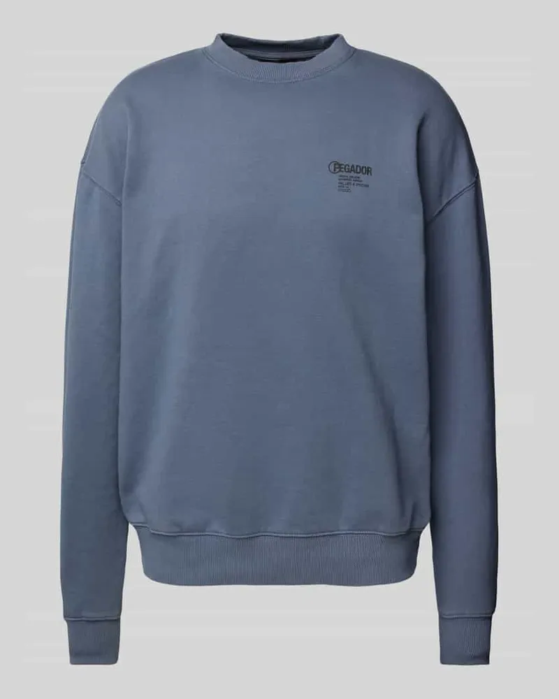 PEGADOR Sweatshirt mit Label-Print Bleu