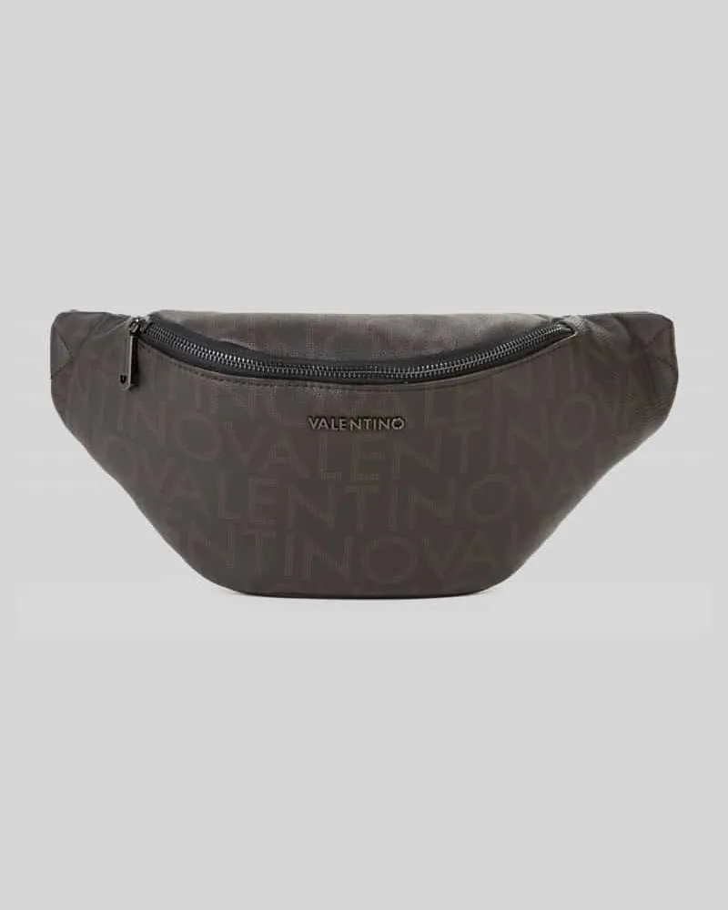Valentino Bags Bauchtasche mit Label-Applikation Modell 'KING Dunkelbraun