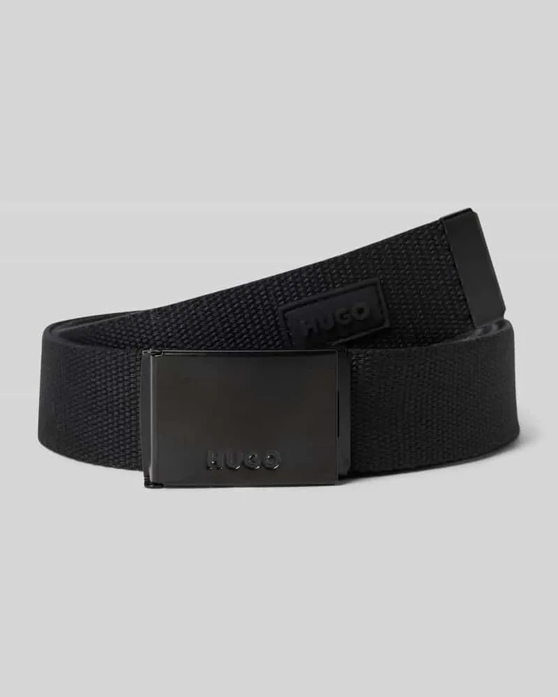 HUGO BOSS Gürtel mit Klappverschluss Modell 'GARRAT_PATCH Black
