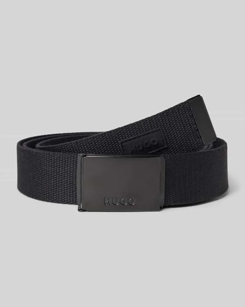 HUGO BOSS Gürtel mit Klappverschluss Modell 'GARRAT_PATCH Black