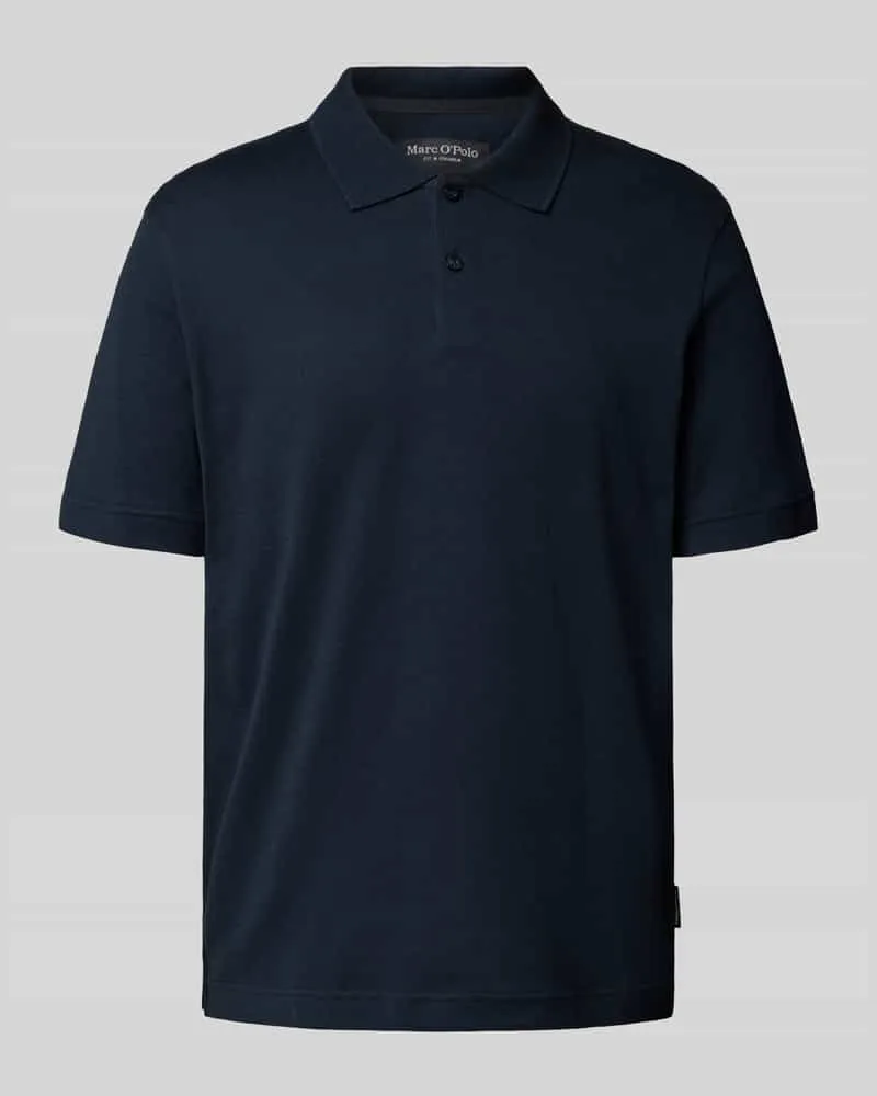 Marc O'Polo Regular Fit Poloshirt aus reiner Baumwolle Marine