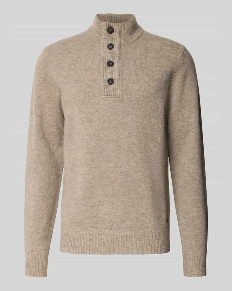 Barbour Troyer aus Wolle mit kurzer Knopfleiste Silber