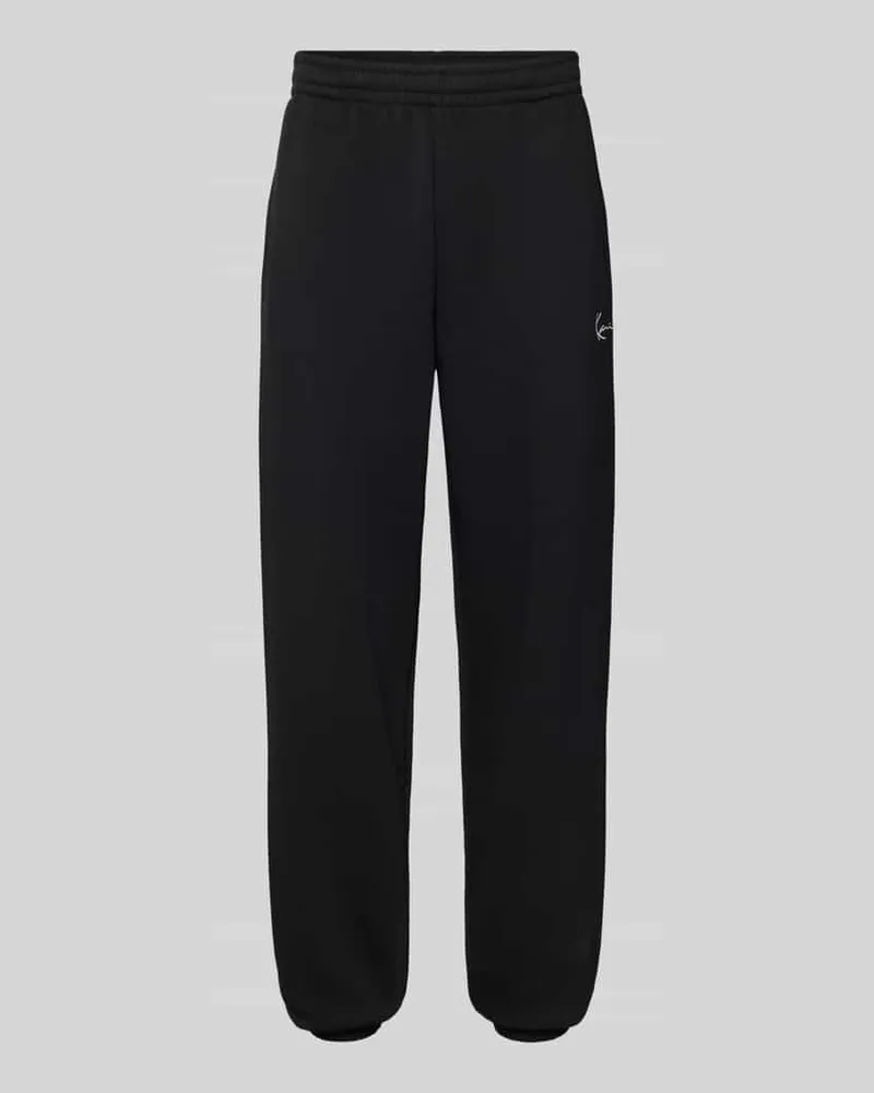 Karl Kani Sweatpants mit Label-Stitching Black