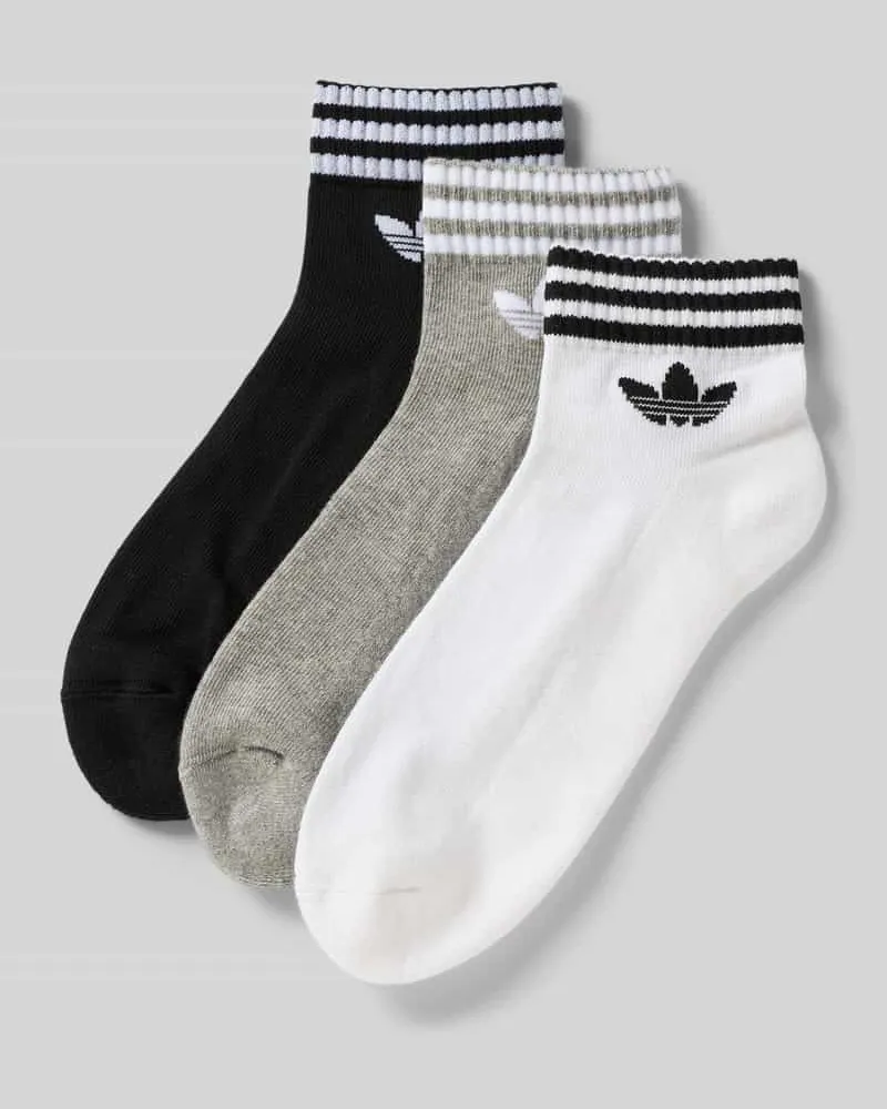 adidas Socken mit Label-Print im 3er-Pack Weiss