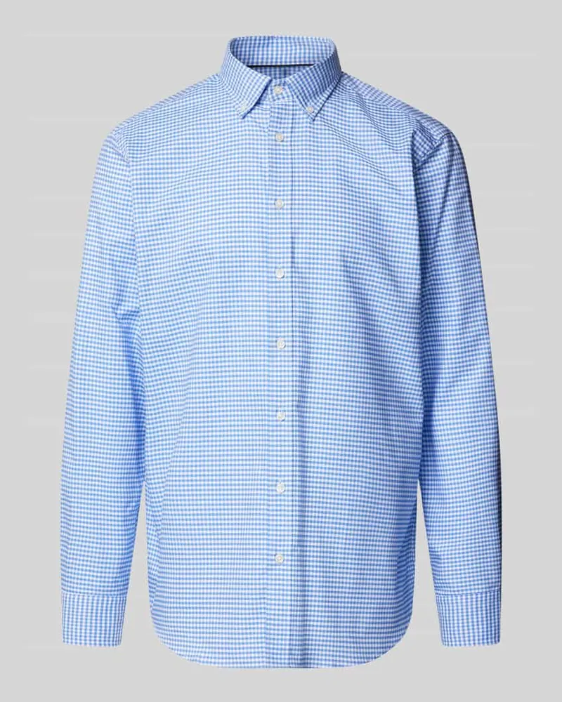 Christian Berg Regular Fit Freizeithemd mit Button-Down-Kragen 