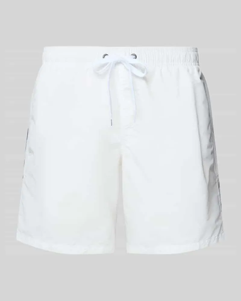 Sundek Badehose mit elastischem Bund Modell 'UNI SHORTS NEON Weiss