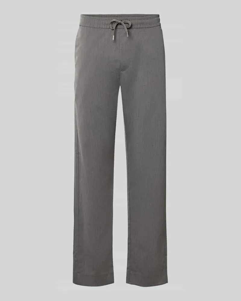 Jack & Jones Relaxed Fit Hose mit elastischem Bund Modell 'TOBY Hellgrau