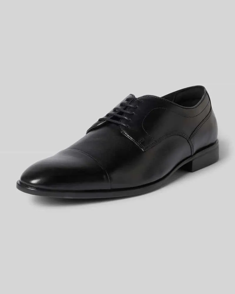 Geox Schnürschuhe aus echtem Leder Modell 'Thalos Black