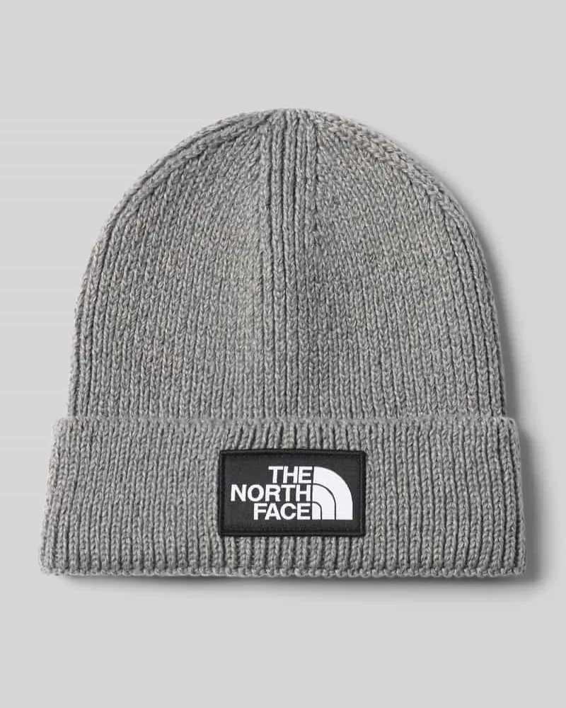 The North Face Beanie in Ripp-Optik Mittelgrau