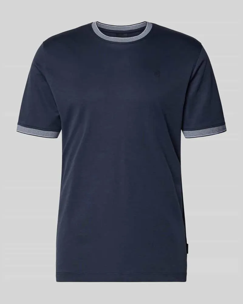 Bugatti T-Shirt mit Rundhalsausschnitt Marine