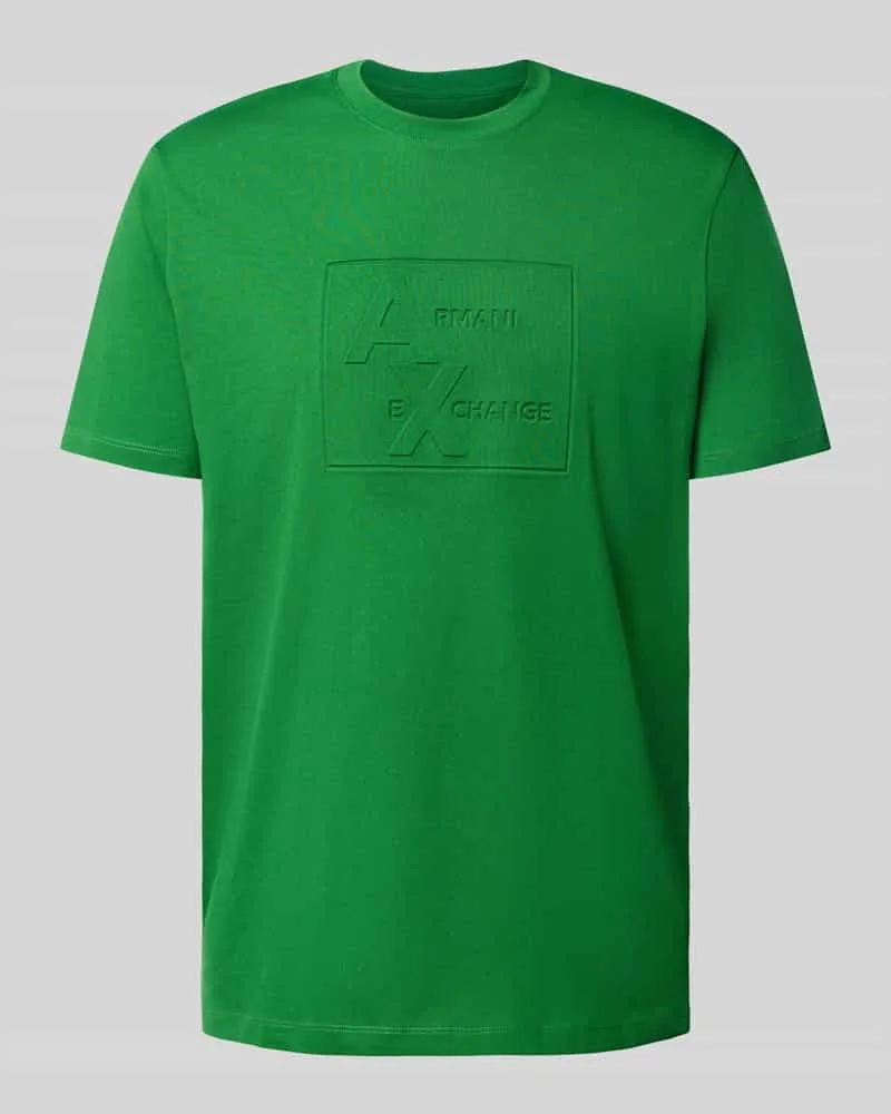 Armani Exchange T-Shirt mit geripptem Rundhalsausschnitt 