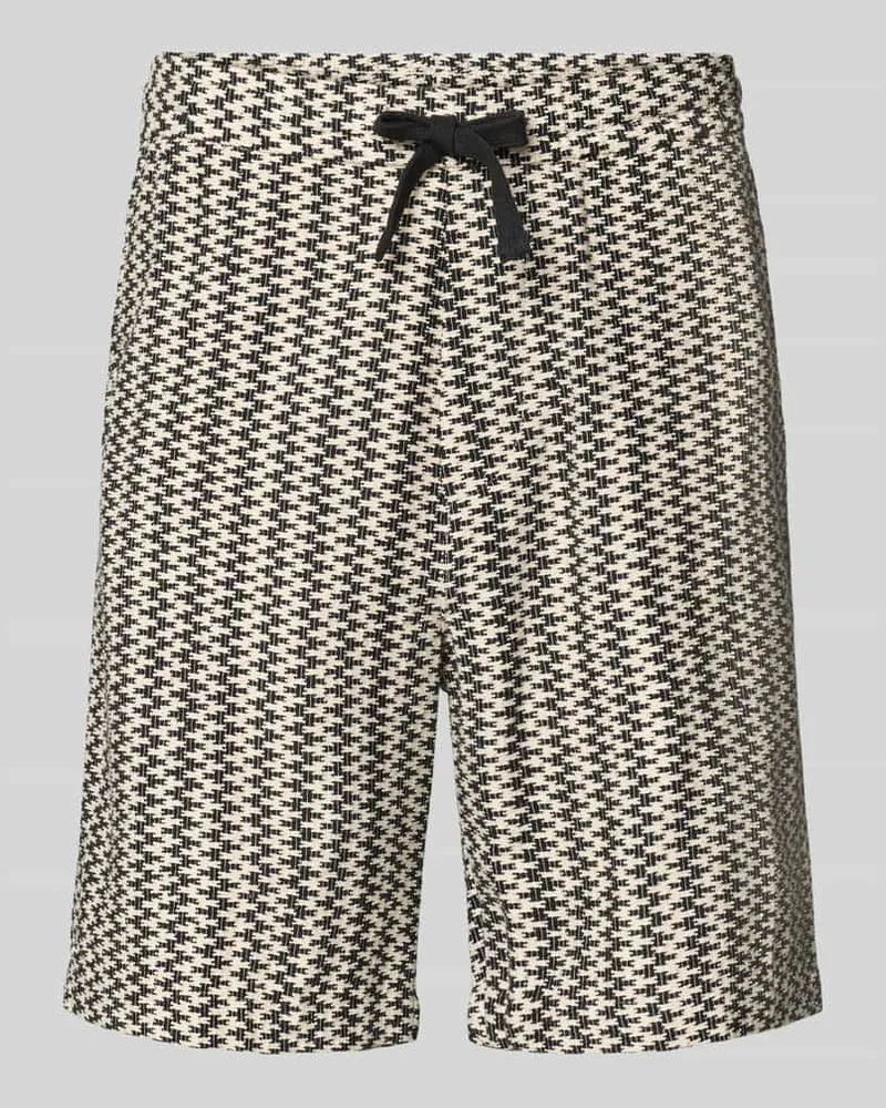 S.Oliver Relaxed Fit Stoffshorts aus Baumwoll-Mix Black