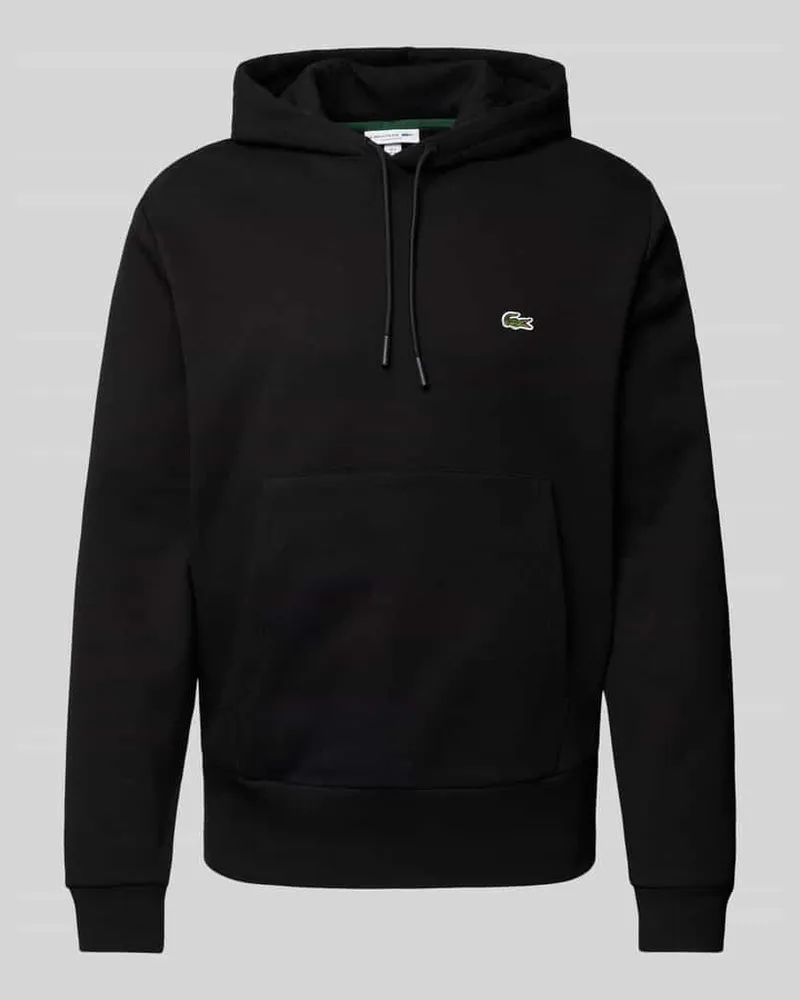 Lacoste Regular Fit Hoodie mit Baumwolle Black