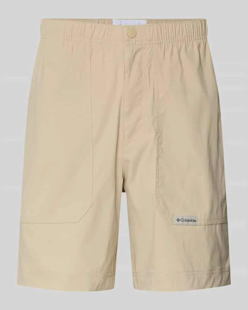 Columbia Sportswear Company Regular Fit Shorts mit Logo-Patch Modell 'Landroamer Beige