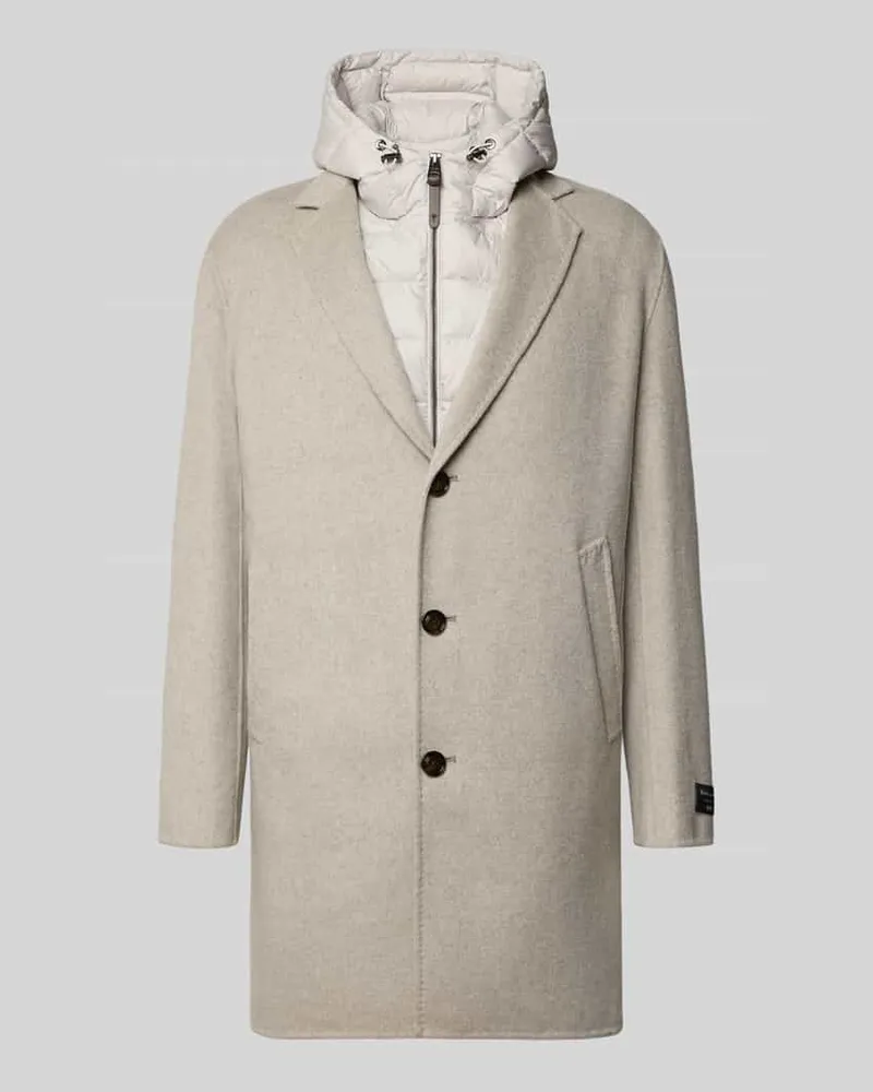 JOOP! Regular Fit Mantel aus Woll-Mix mit Kaschmir-Anteil Modell 'Daviot Beige