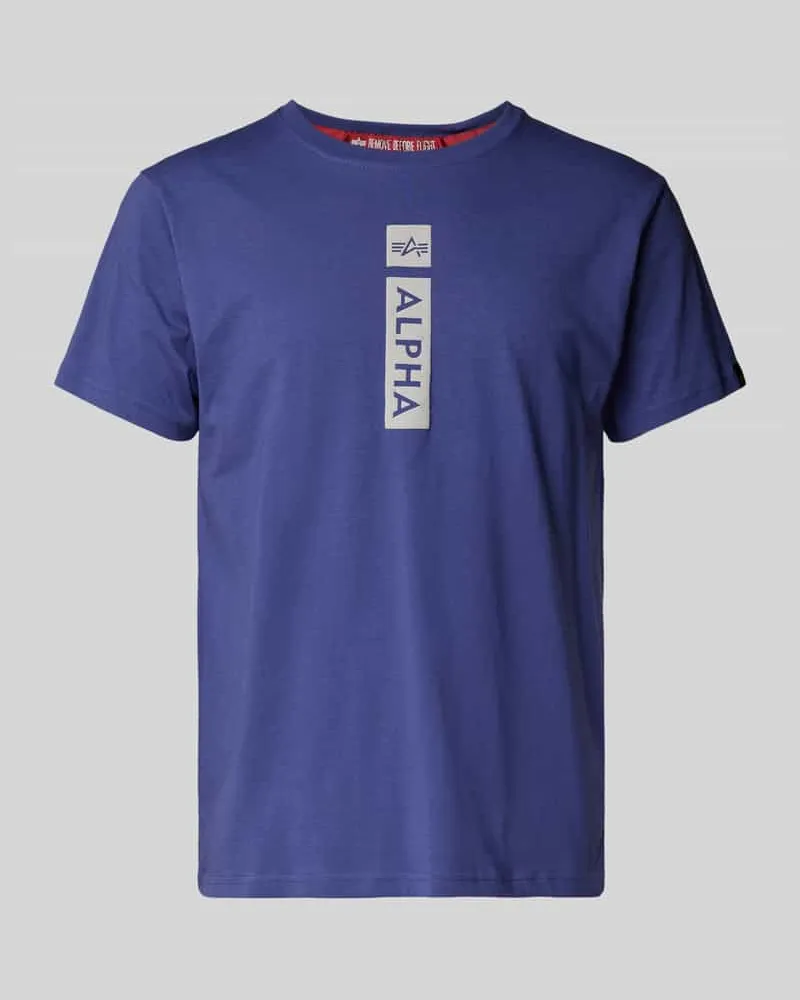 Alpha Industries T-Shirt mit Label-Print 