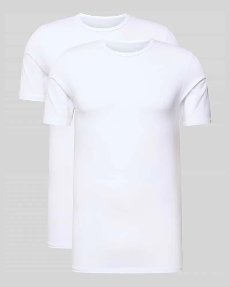 McNeal T-Shirt mit Rundhalsausschnitt Weiss