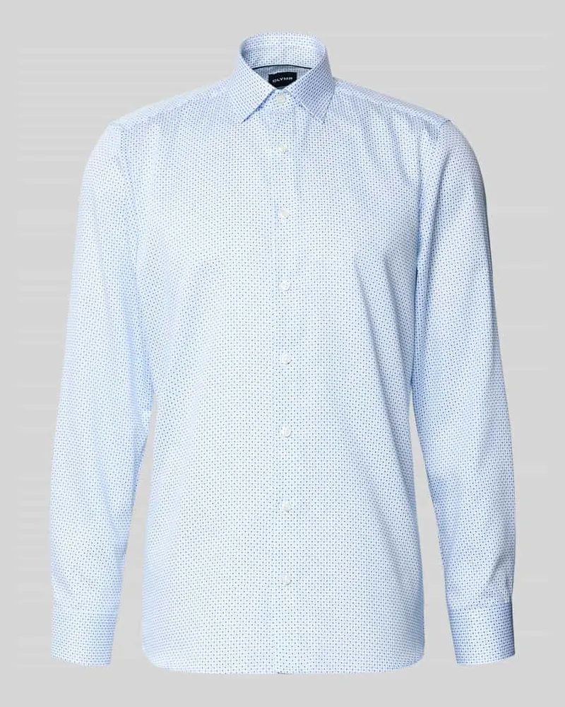 Olymp Regular Fit Businesshemd mit Kentkragen Bleu