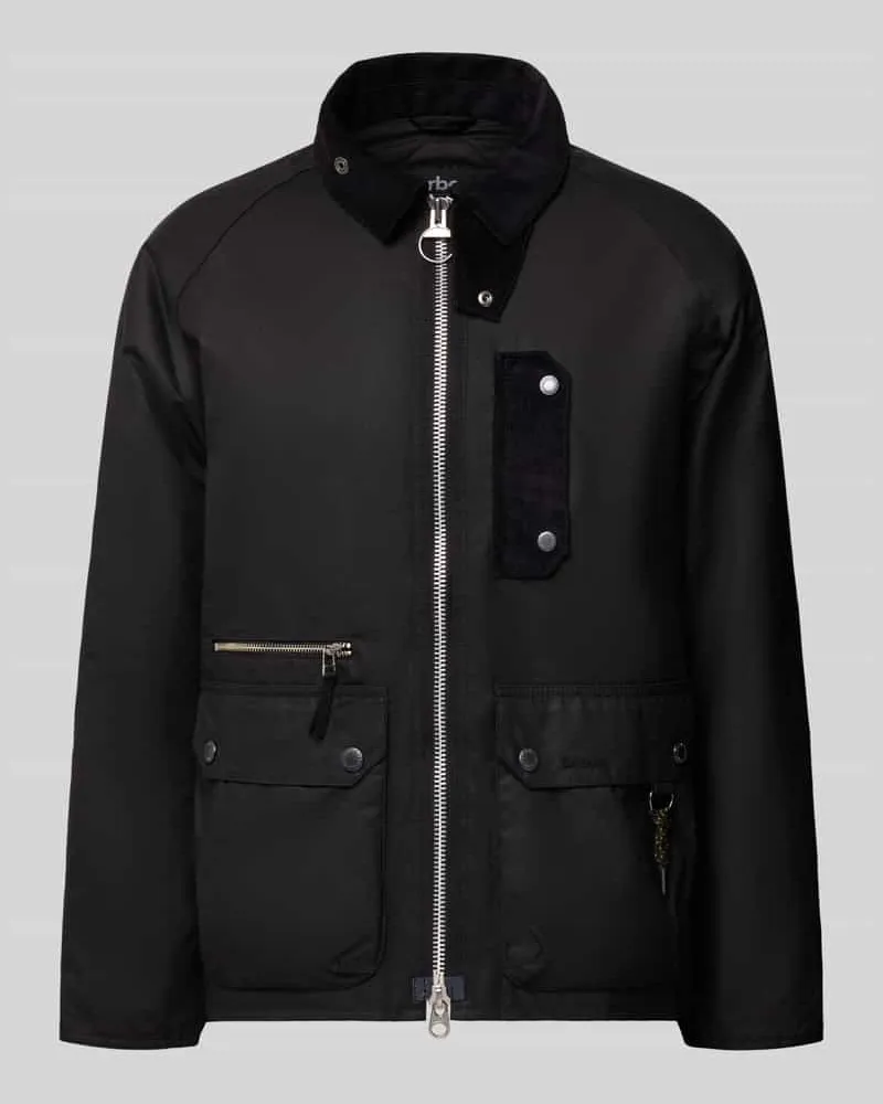 Barbour Regular Fit Parka aus reiner Baumwolle Black