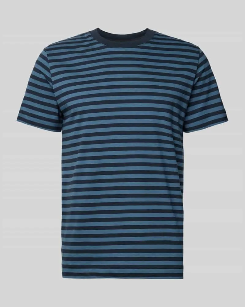 Marc O'Polo Regular Fit T-Shirt aus reiner Baumwolle mit Streifenmuster 