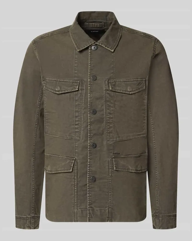 G-STAR RAW Slim Fit Jeansjacke aus reiner Baumwolle Khaki