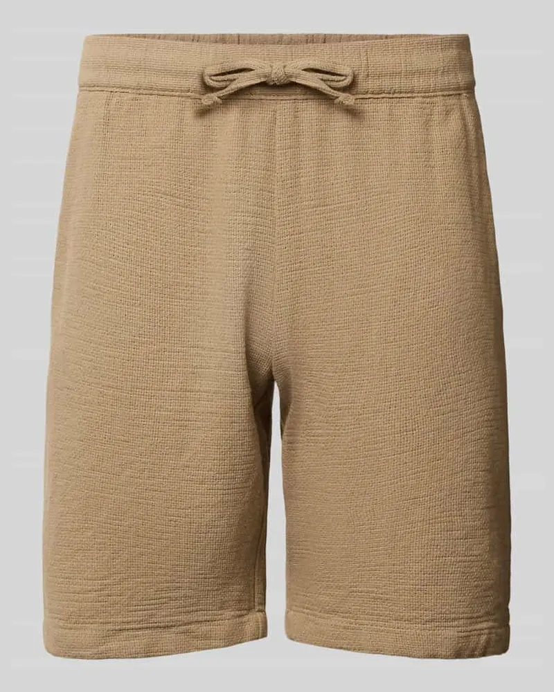 McNeal Shorts mit elastischem Bund und Tunnelzug Beige