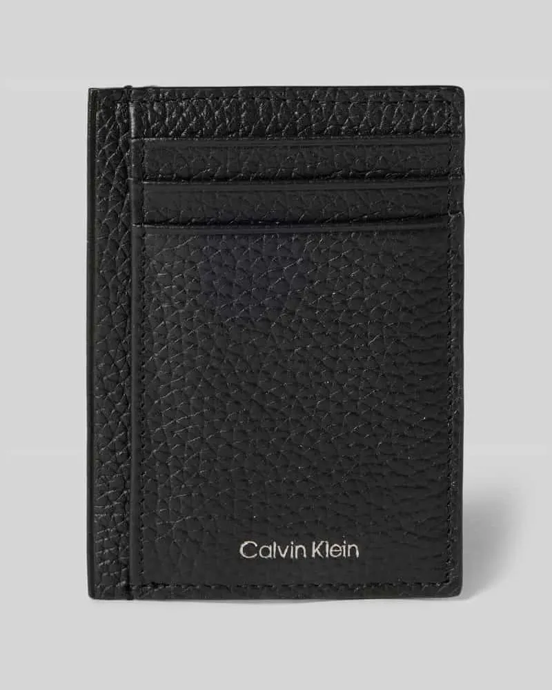 Calvin Klein Portemonnaie mit Label-Print Black
