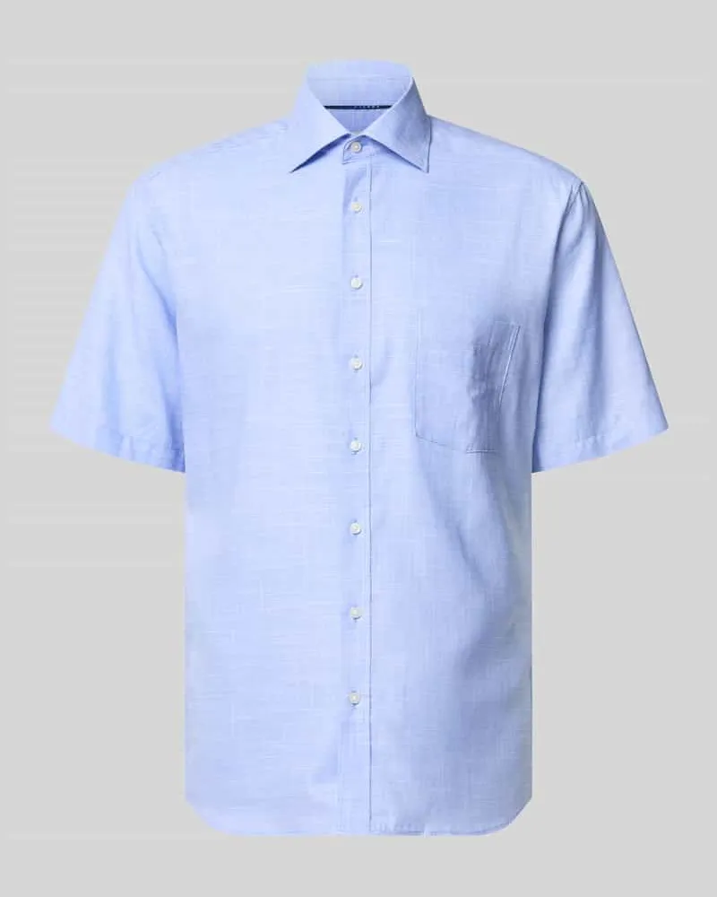 Eterna Modern Fit Business-Hemd mit Kentkragen Bleu