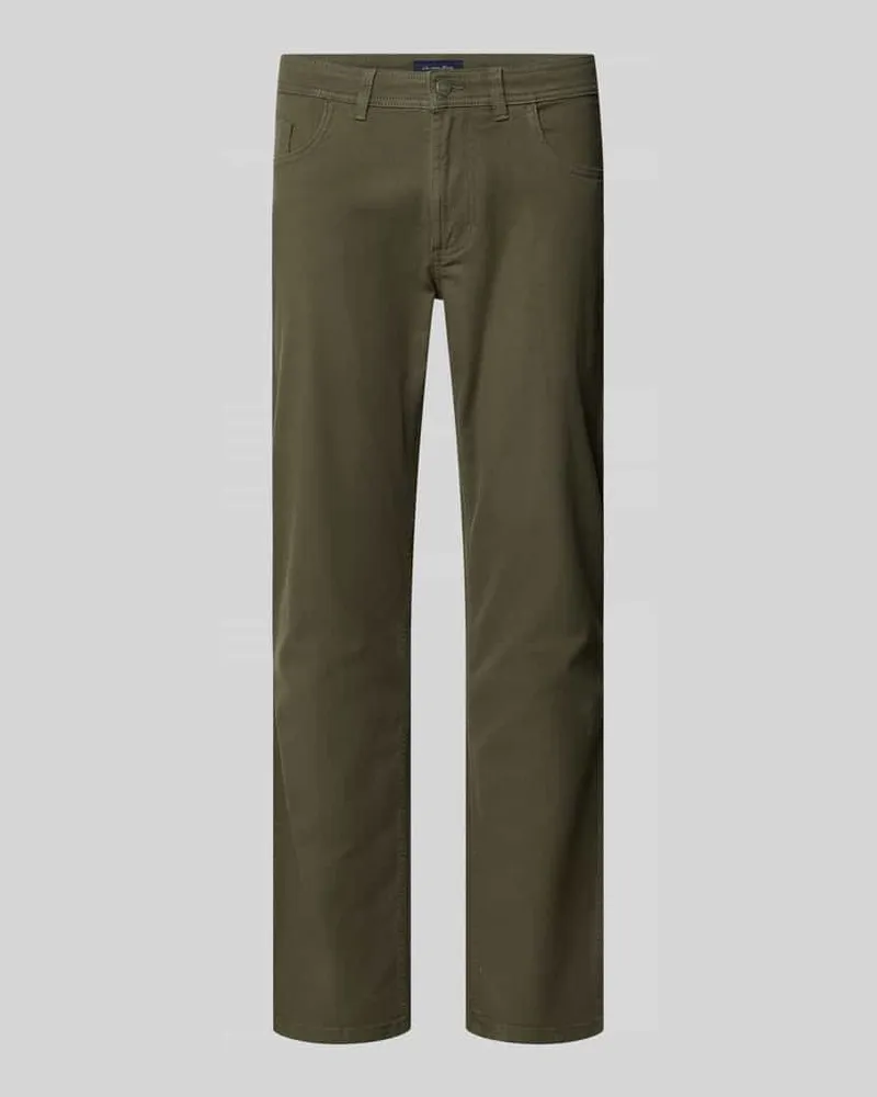 Christian Berg Slim Fit Jeans im 5-Pocket-Design Schilf