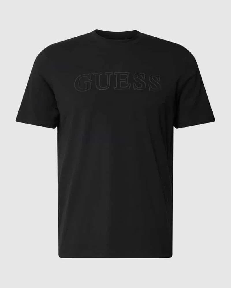 Guess T-Shirt mit Label-Print Modell 'ALPHY 