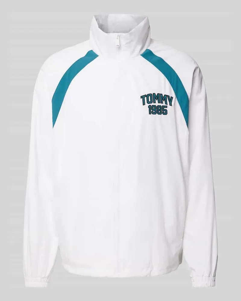 Tommy Hilfiger Trainingsjacke mit Stehkragen Weiss