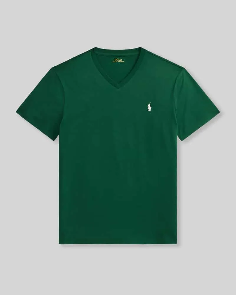 Ralph Lauren Regular Fit T-Shirt aus reiner Baumwolle Gruen