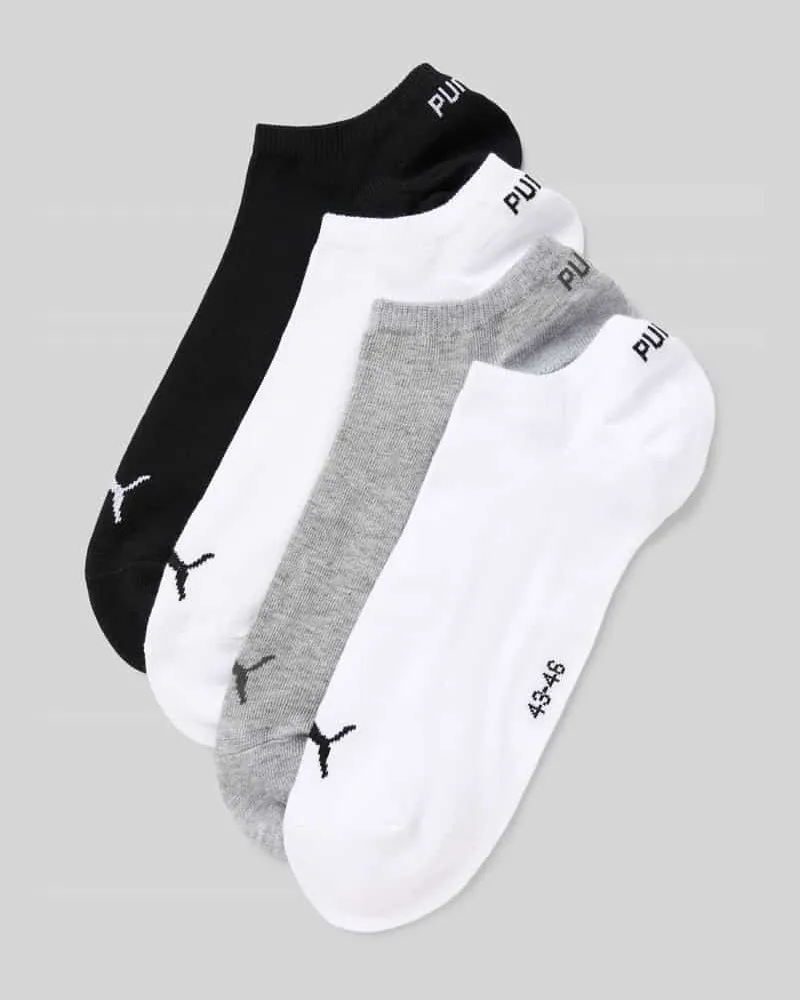 Puma Sneakersocken mit Label-Detail im 4er-Pack 