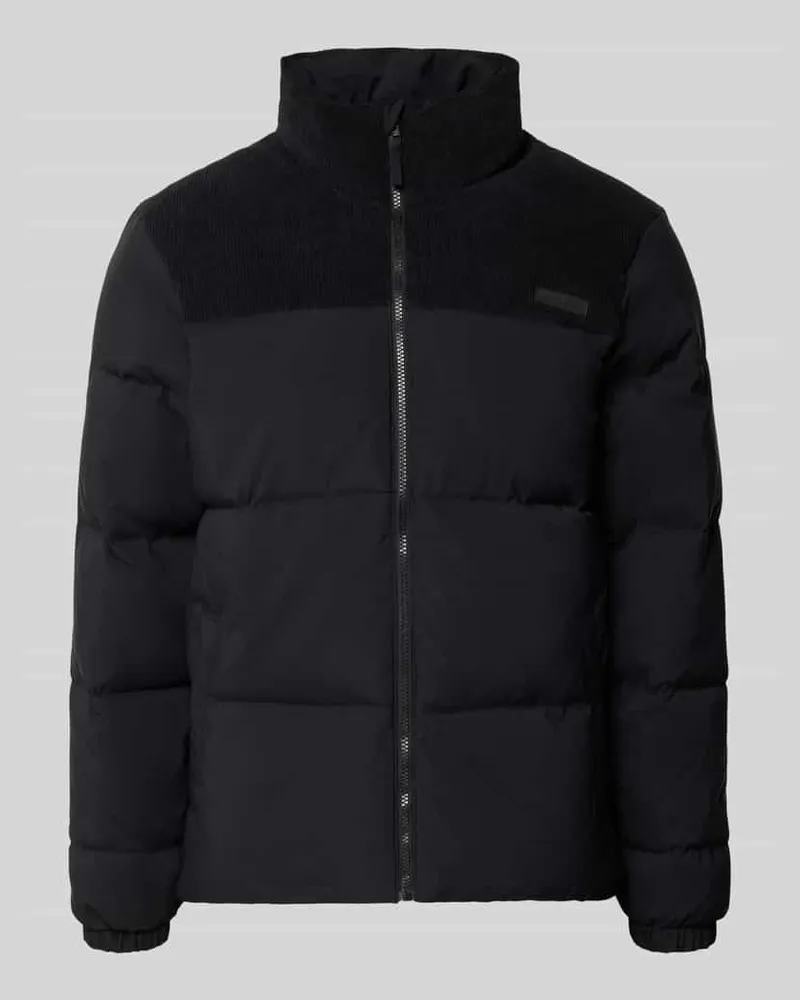 Blend Steppjacke mit Stehkragen und Eingrifftaschen Black