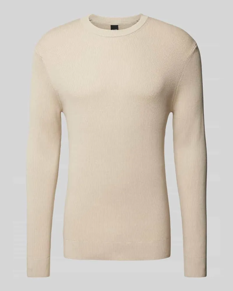 Only & Sons Strickpullover mit Rundhalsausschnitt Modell 'PHIL Beige