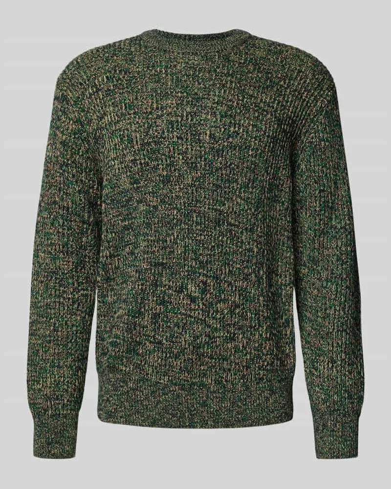 Selected Homme Relaxed Fit Pullover aus reiner Baumwolle Modell 'TILUM Dunkelgruen