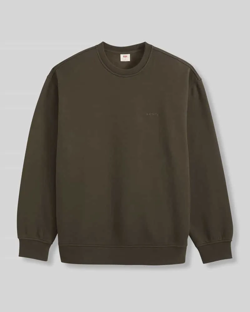 Levi's Relaxed Fit Sweatshirt aus reiner Baumwolle Khaki