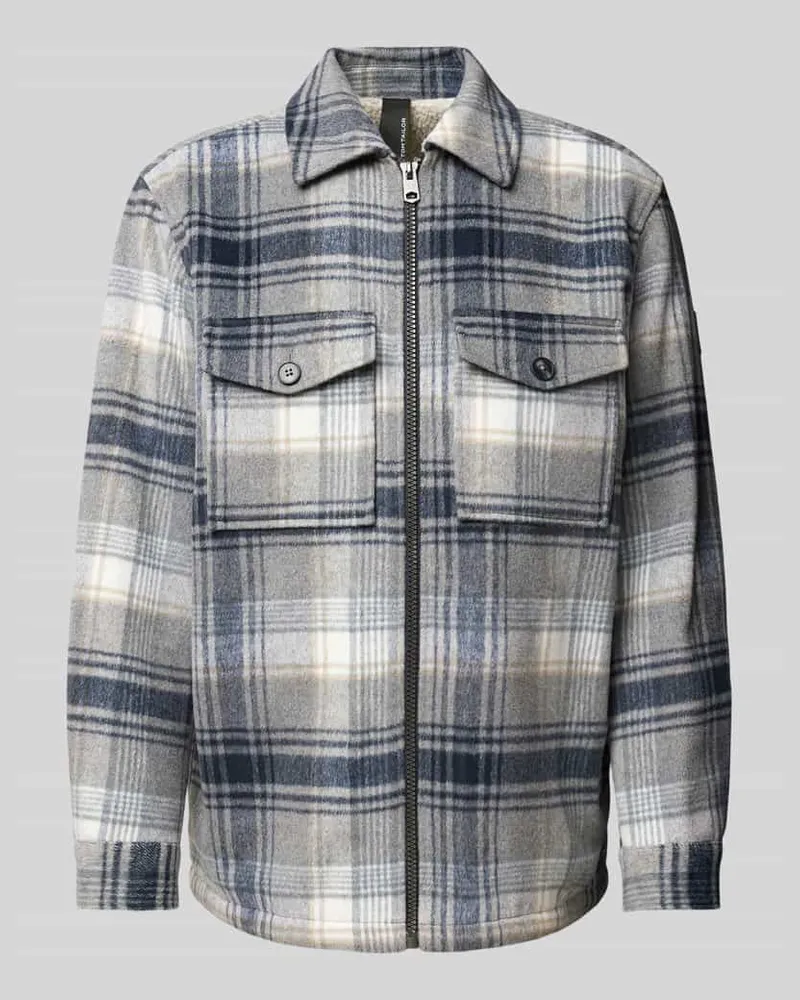 Tom Tailor Regular Fit Hemdjacke mit Teddyfell-Futter und aufgesetzten Brusttaschen 