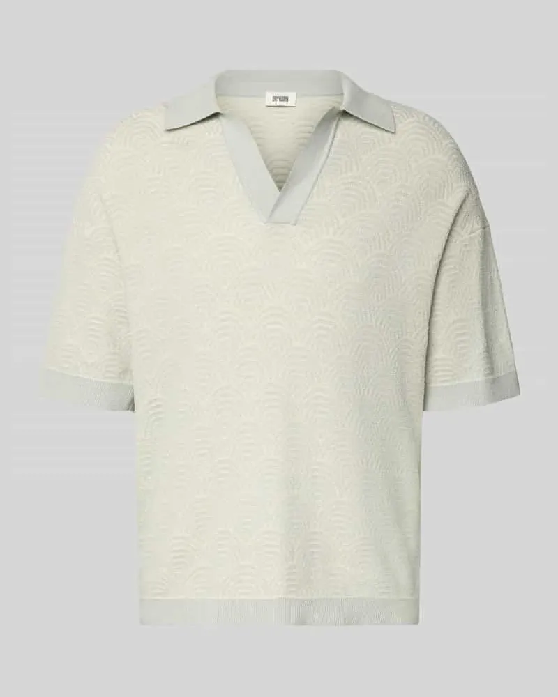 Drykorn Relaxed Fit Poloshirt mit V-Ausschnitt Modell 'LAURENZZO Mint